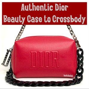 🆕 Dior Cosmetic Case to Crossbody Bag Purse, New